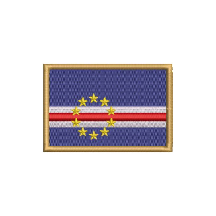 BP0434-001 Cabo Verde Embroidered Flag Patch 3″x2″ - Image 7