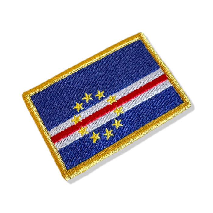 BP0434-001 Cabo Verde Embroidered Flag Patch 3″x2″ - Image 3