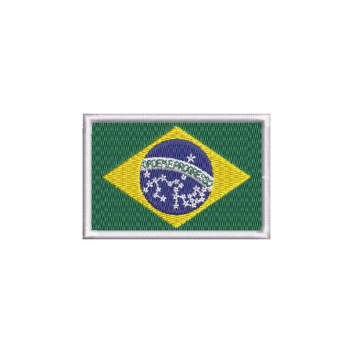 BP0403-036 Brasil Embroidered Flag Patch 1.5″x1″ - Image 8