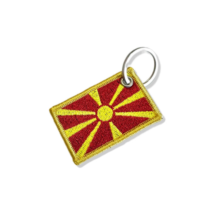 BP0417-011 North Macedonia Embroidered Flag Patch 2.25″×1.5 - Image 5