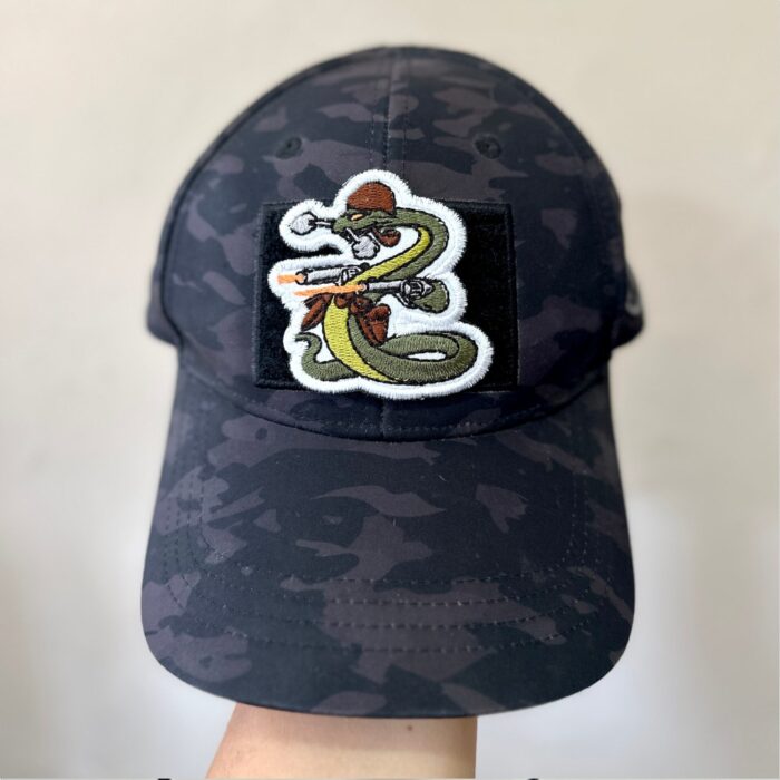 M0073-001 Bellicose Snake Embroidery Patch Iron-in 2.5″x2.5″ - Image 5