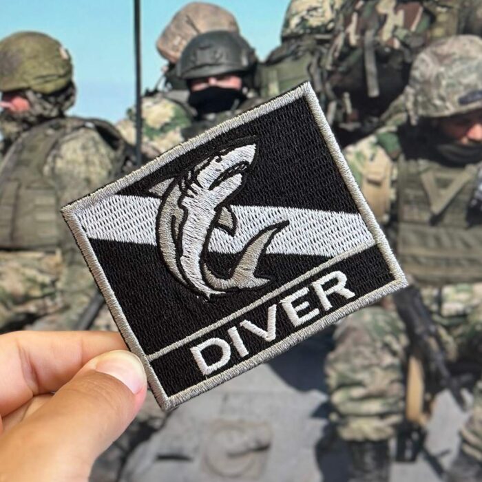 BD0176N-002 Diver Embroidered Flag Patch 3″x2.5″ - Image 2