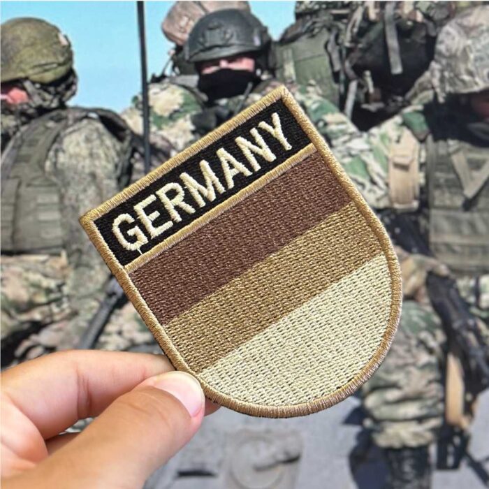 BP0081E-004 Germany Embroidered Flag Patch 2.68″x3.15″ - Image 2