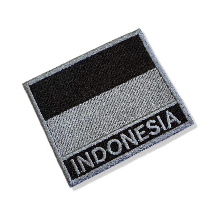 BP0419N-002 Indonesia Embroidered Flag Patch 3x2.5