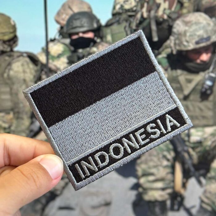 BP0419N-002 Indonesia Embroidered Flag Patch 3x2.5 - Image 2