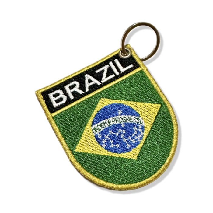 BP0420E-001 Bandeira BRAZIL Patch Bordado 6,8x8,0cm - Image 3