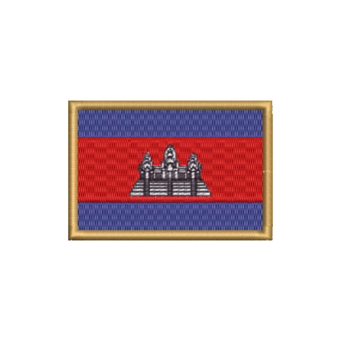 BP0205-001 Camboja Embroidered Flag Patch 3″×2″ - Image 8