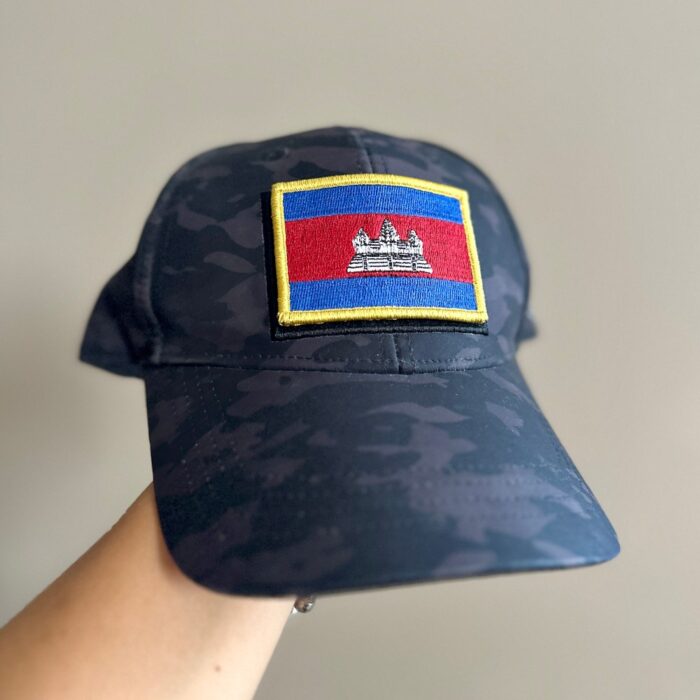 BP0205-001 Camboja Embroidered Flag Patch 3″×2″ - Image 4