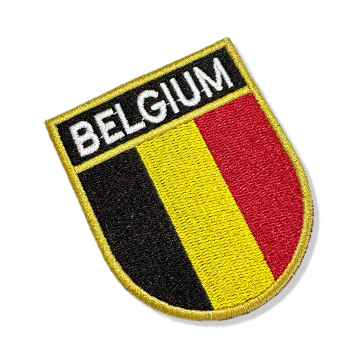 BP0215E-001 Belgium Embroidered Flag Patch 2.68″×3.15″
