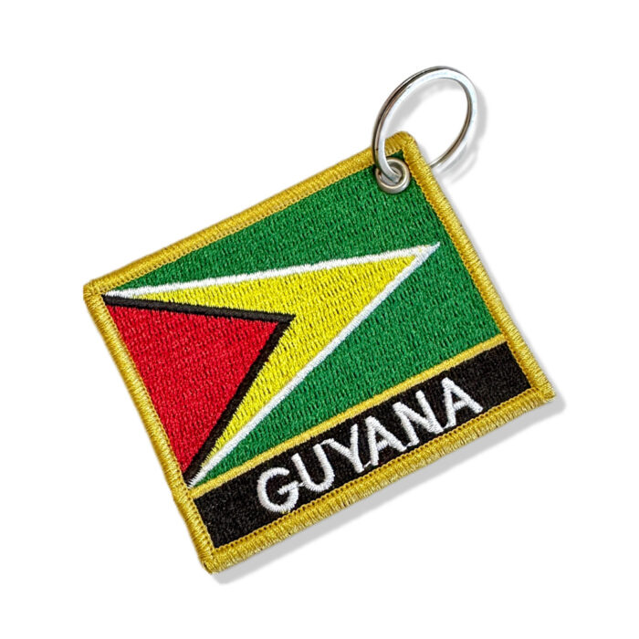 BP0224N-001 Guyana Embroidered Flag Patch 3×2.5 - Image 6
