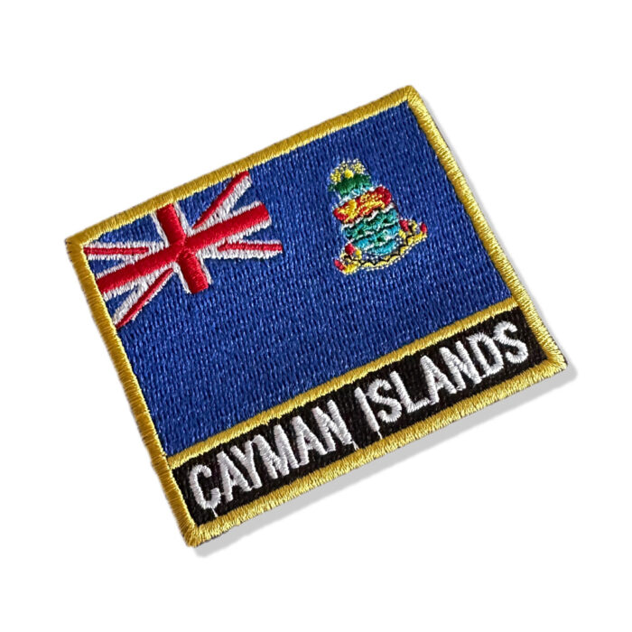 BP0422N-001 Cayman Islands Embroidered Flag Patch 3″×2.5″