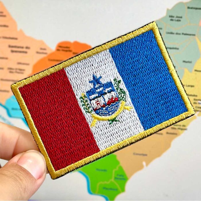 BE0398-001 Alagoas Brasil Embroidered Flag Patch 3″x2″ - Image 3