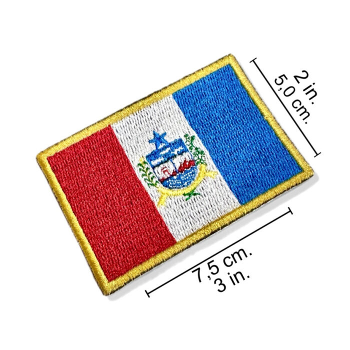 BE0398-001 Alagoas Brasil Embroidered Flag Patch 3″x2″ - Image 2
