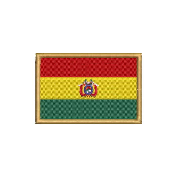 BP0029-001 Bolivia Embroidered Flag Patch 3"x 2" - Image 9
