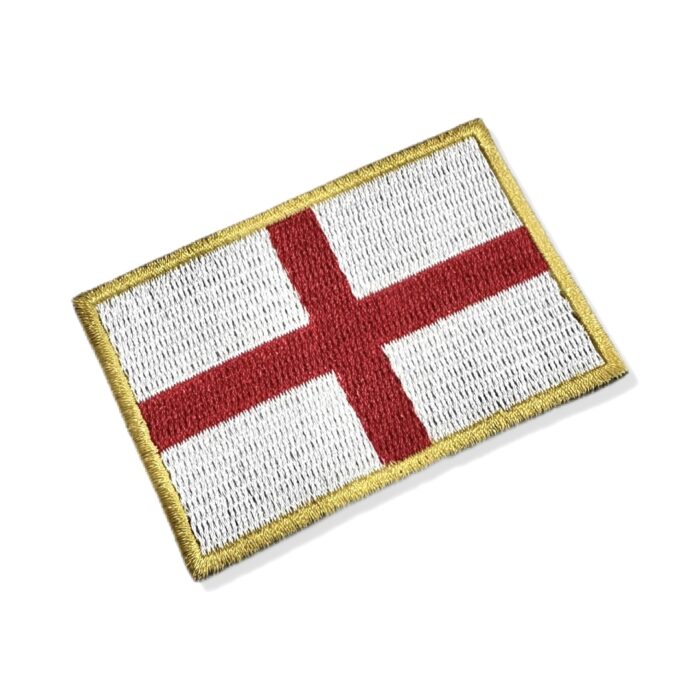 BP0176-001 England Embroidered Flag Patch 3"x2"