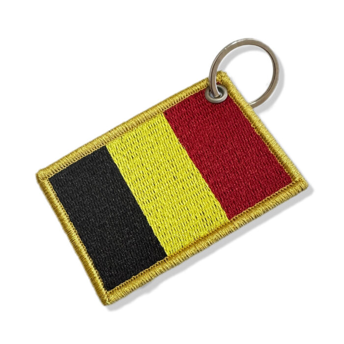 BP0215-001 Belgium Embroidered Flag Patch 3"x2" - Image 7