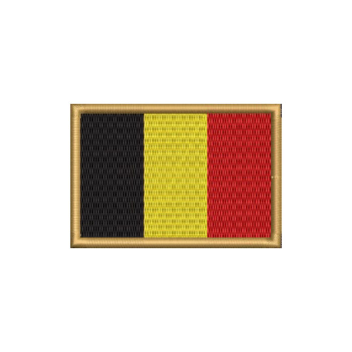 BP0215-001 Belgium Embroidered Flag Patch 3"x2" - Image 12
