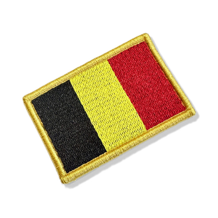 BP0215-001 Belgium Embroidered Flag Patch 3"x2" - Image 4