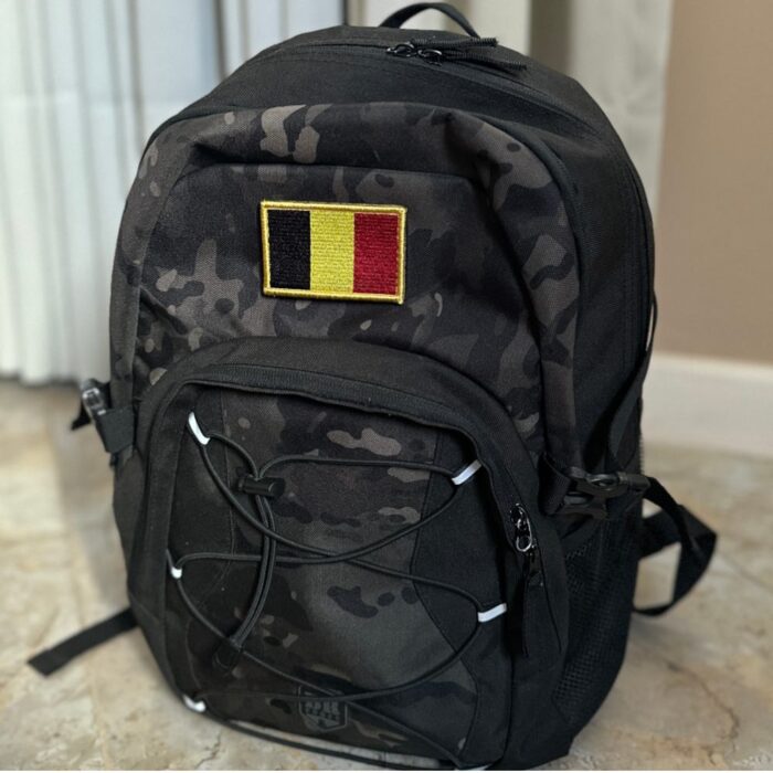 BP0215-001 Belgium Embroidered Flag Patch 3"x2" - Image 6