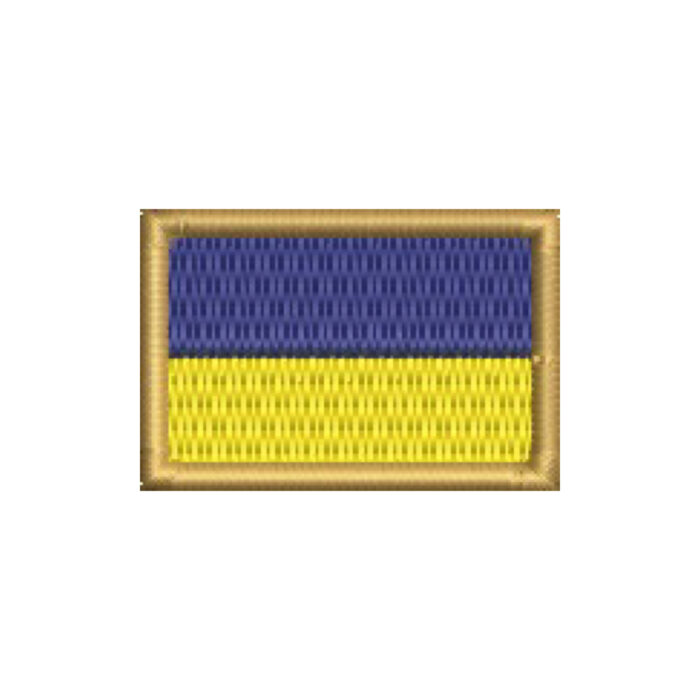 BP0408-031 Ukraine Embroidered Flag Patch 1.5"x1" - Image 9