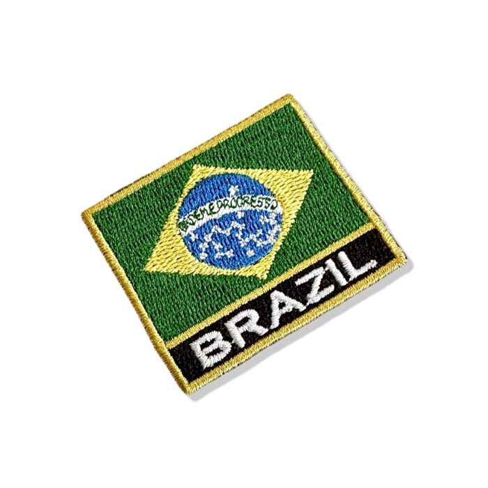 BP0420N-011 Brazil Embroidered Flag Patch 2.25″x1.8″