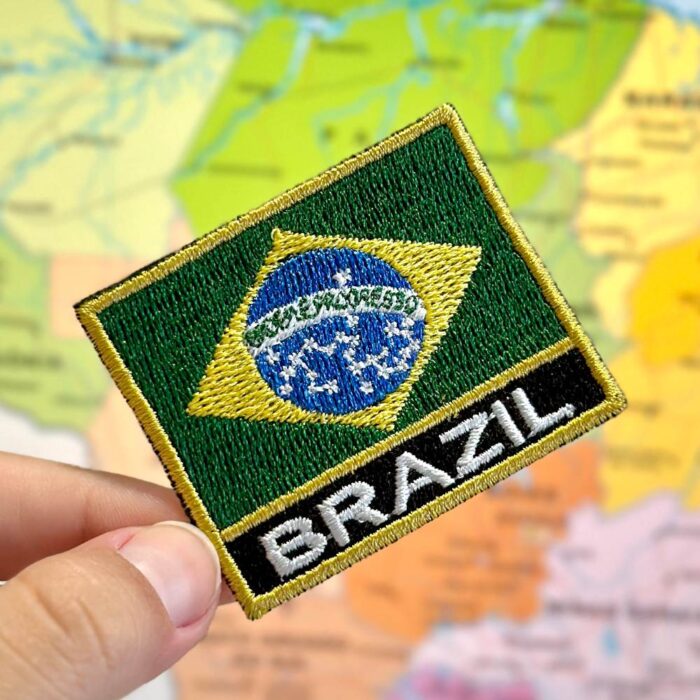 BP0420N-011 Brazil Embroidered Flag Patch 2.25″x1.8″ - Image 3