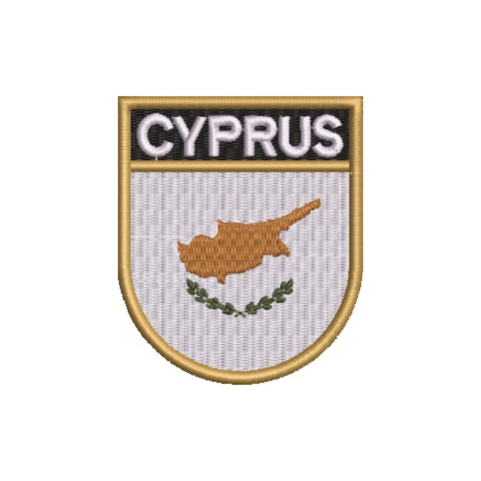 BP0439E-001 Cyprus Embroidered Flag Patch 2.68″×3.15″ - Image 9