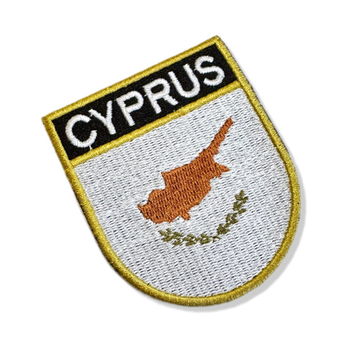 BP0439E-001 Cyprus Embroidered Flag Patch 2.68″×3.15″