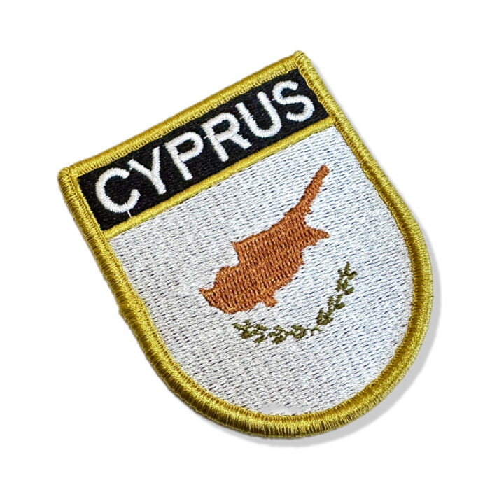 BP0439E-001 Cyprus Embroidered Flag Patch 2.68″×3.15″ - Image 4