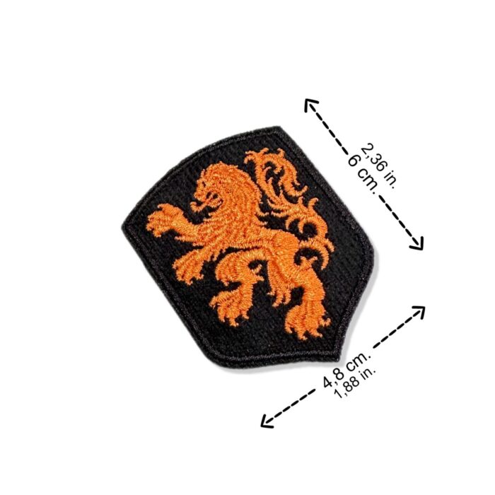 TINL037-013 Neitherland Shield Embroidered Patch 1.88"x2.36" - Image 2