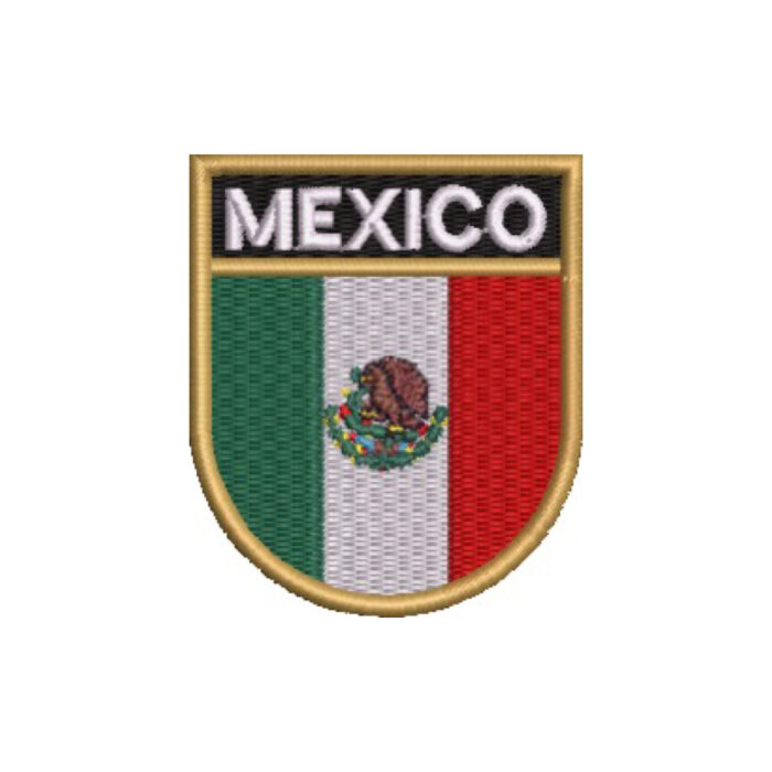 BP0050E-011 Mexico Embroidered Flag Patch 2.25″x2.68″ - Image 9