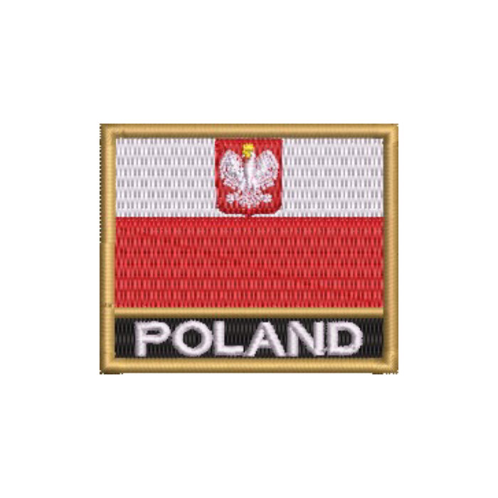 BP0211N-011 Poland Embroidered Flag Patch 2.25″x1.8″ - Image 9