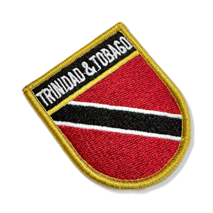 BP0225E-011 Trinidad Tobago Embroidered Flag Patch 2.25″x2.68″ - Image 4