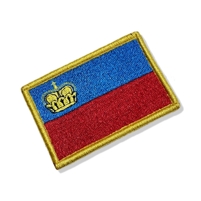 BP0424-001 Liechtenstein Embroidered Flag Patch 3″x2″ - Image 4