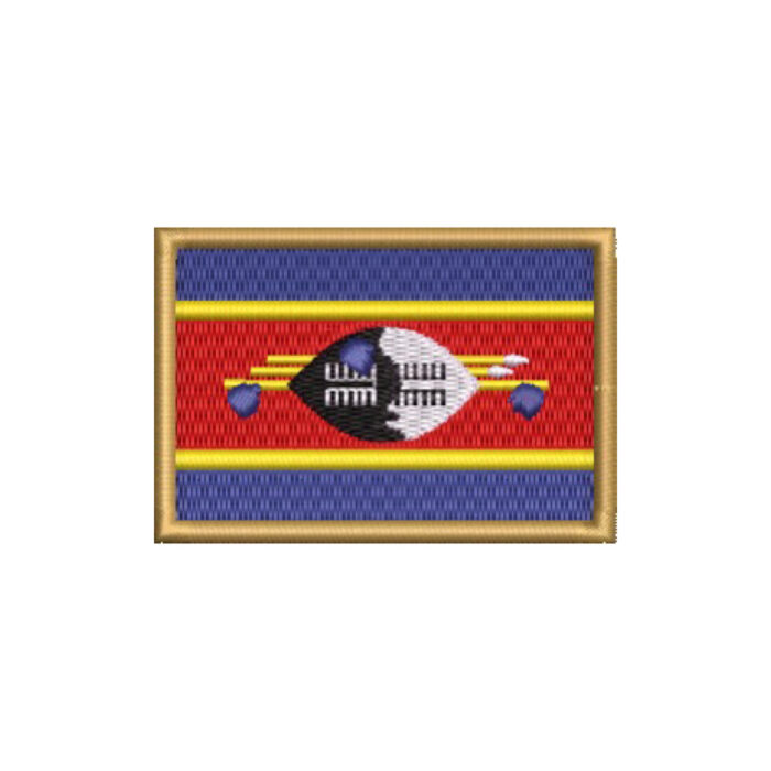 BP0441-001 Eswatini Embroidered Flag Patch 3″x2″ - Image 9
