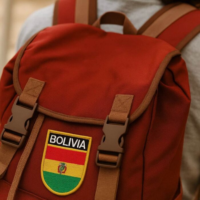 BP0029E-001 Bolivia Embroidered Flag Patch 2.68"×3.15" - Image 6