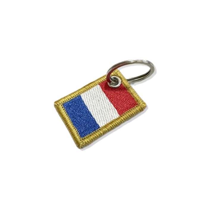 BP0031-031 France Embroidered Flag Patch 1.5"x1 in" - Image 7