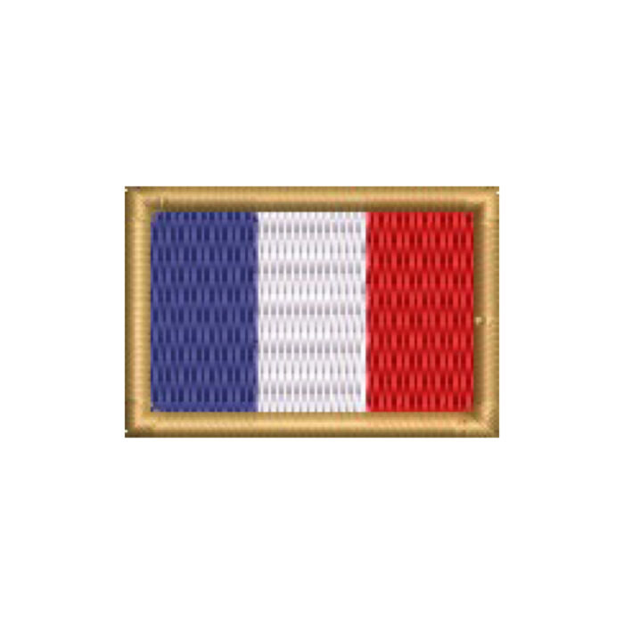 BP0031-031 France Embroidered Flag Patch 1.5"x1 in" - Image 8