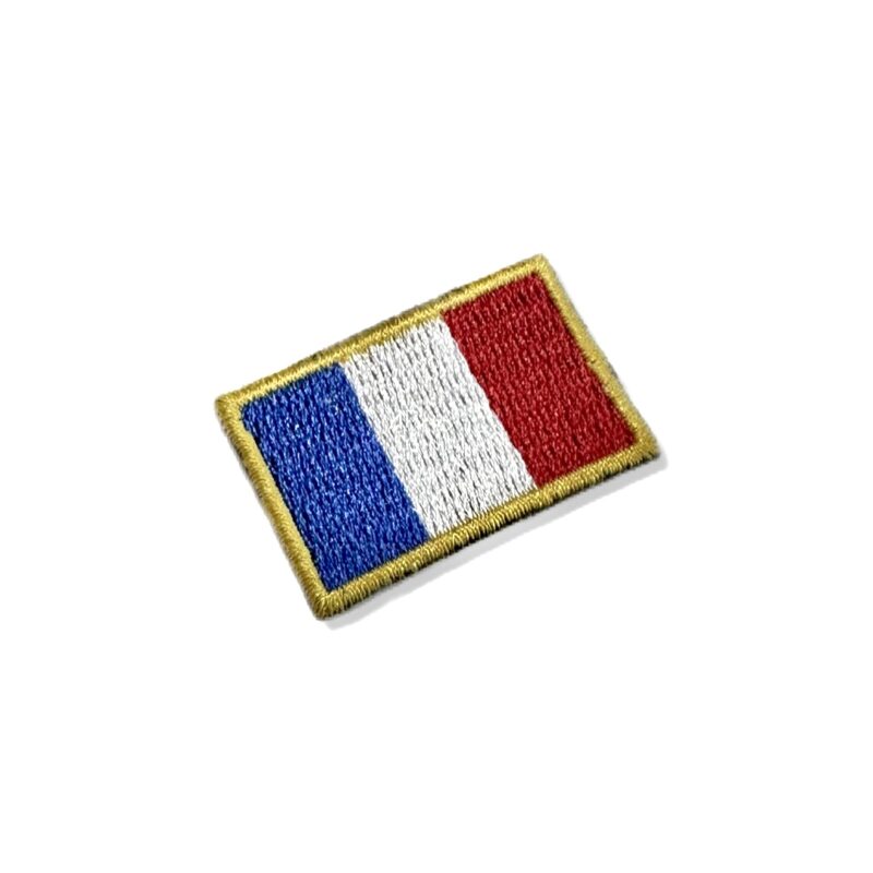 BP0031-031 France Embroidered Flag Patch 1.5"x1 in"