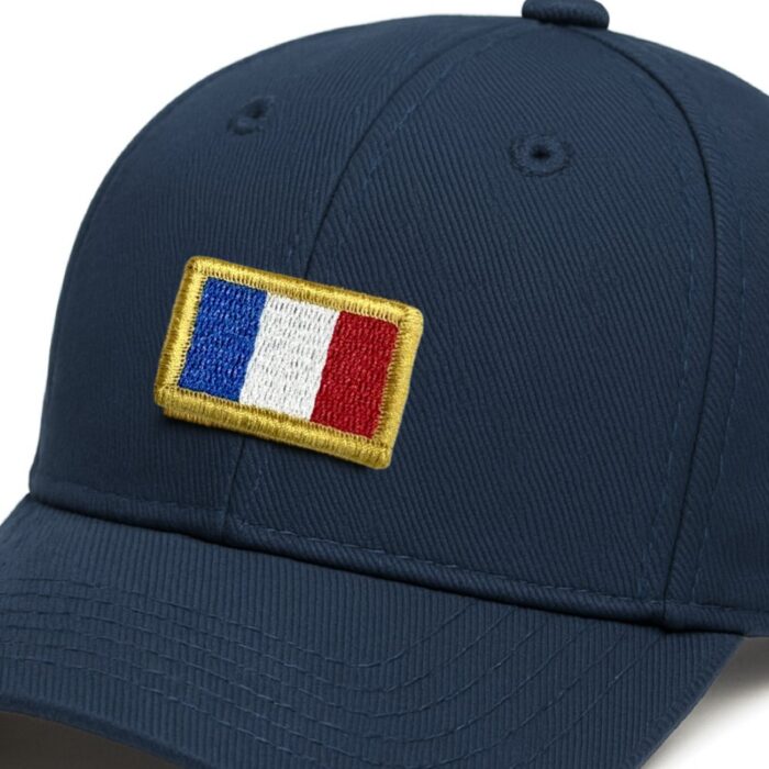 BP0031-031 France Embroidered Flag Patch 1.5"x1 in" - Image 6