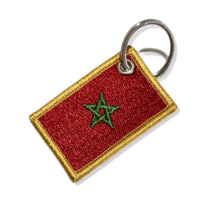 BP0192-057A Marrocos Embroidered Flag Patch 2.25″x2.68″ - Image 7