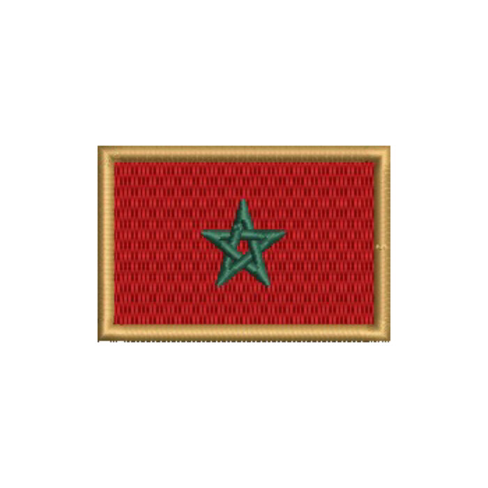 BP0192-057A Marrocos Embroidered Flag Patch 2.25″x2.68″ - Image 9