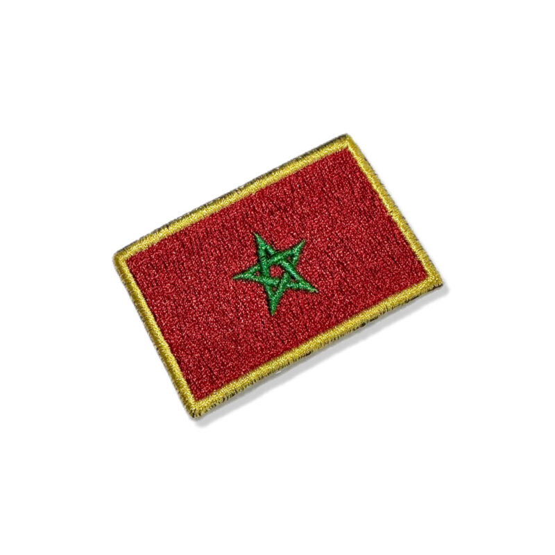 BP0192-057A Marrocos Embroidered Flag Patch 2.25″x2.68″