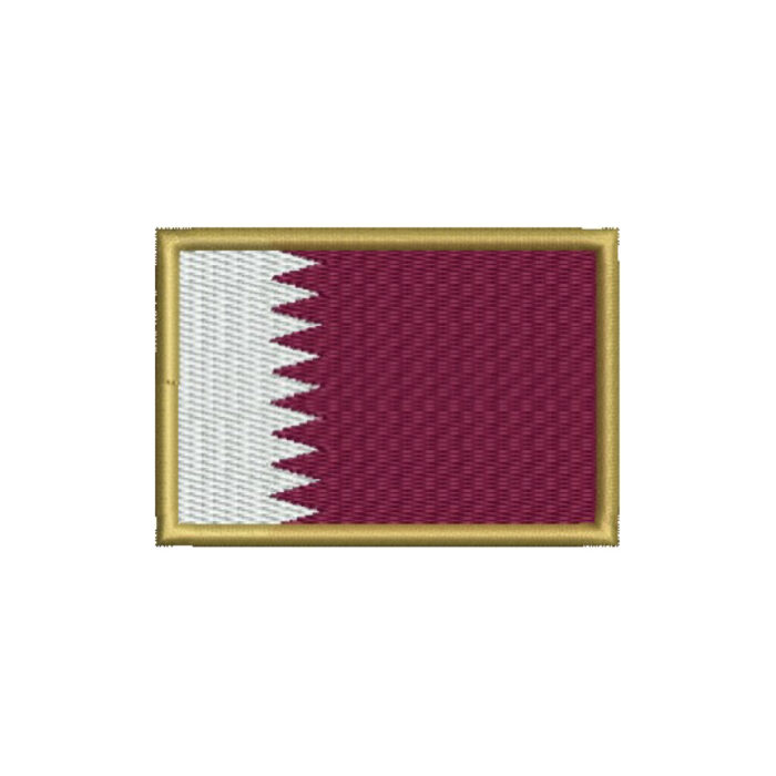 BP0213-075A Qatar Embroidered Flag Patch 3"x2" - Image 9
