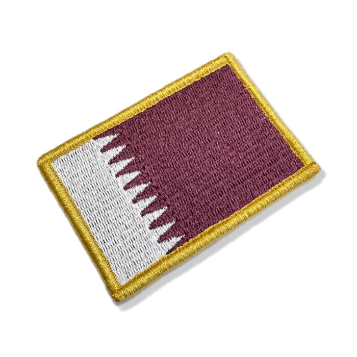 BP0213-075A Qatar Embroidered Flag Patch 3"x2" - Image 4