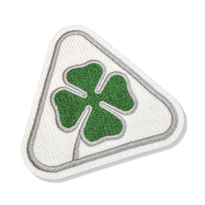 CAR071-001 Quadrifoglio Embroidered Patch 3x3"