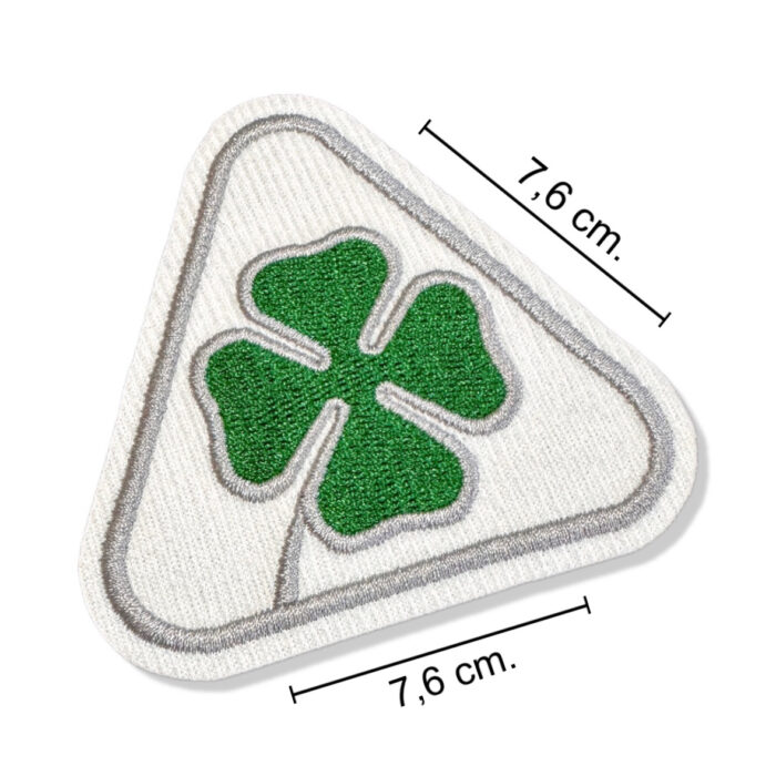 CAR071-001 Quadrifoglio Embroidered Patch 3x3" - Image 2