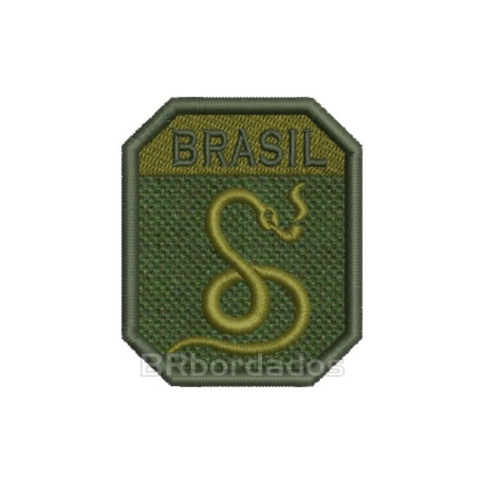 EML068 Smoking Snake AIRSOFT Embroidered Patch 2.76 x 2.24 in - Image 2