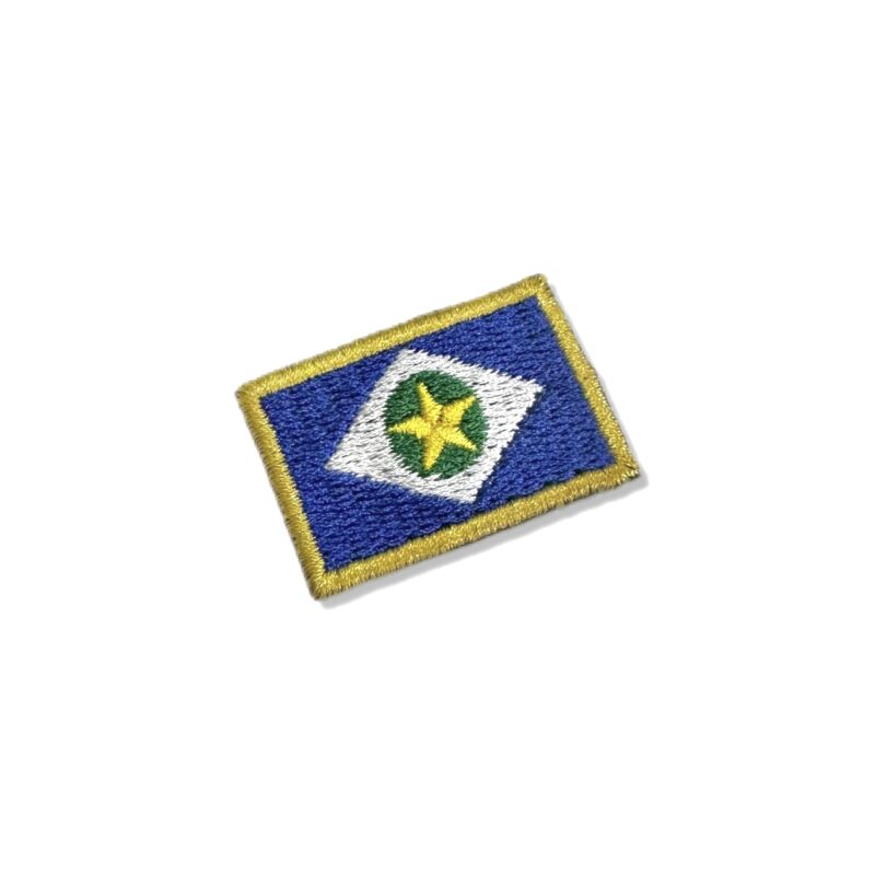 BE0193-031 Mato Grosso Norte Brazil Embroidered Flag Patch 1.5"x1"