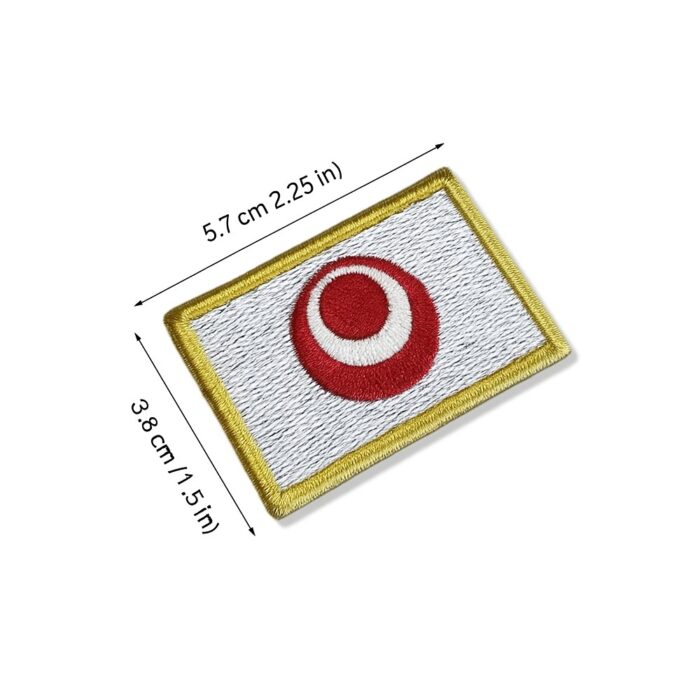 BE0414-057A Okinawa Japão Embroidered Flag Patch 2.25″x1.5″ - Image 2